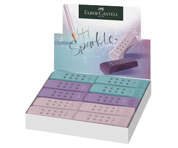 Faber-Castell: RollOn Sparkle Radieră fără PVC mai multe culori 1 bucată