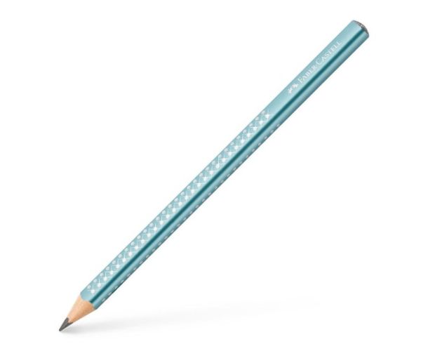 Faber-Castell: Sparkel Jumbo sidef metal albastru ocean creion grafit B