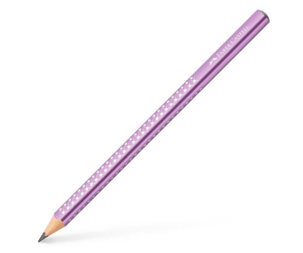Faber-Castell: Sparkel Jumbo sidef metal mov creion grafit B