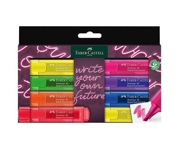 Faber-Castell: Textliner 1546 set de 8 bucăți cu culori neon