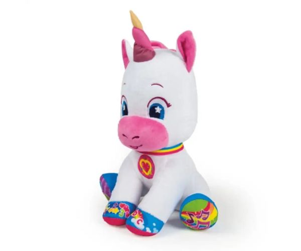 Clementoni: pluș unicorn interactiv 32cm (limba maghiară)
