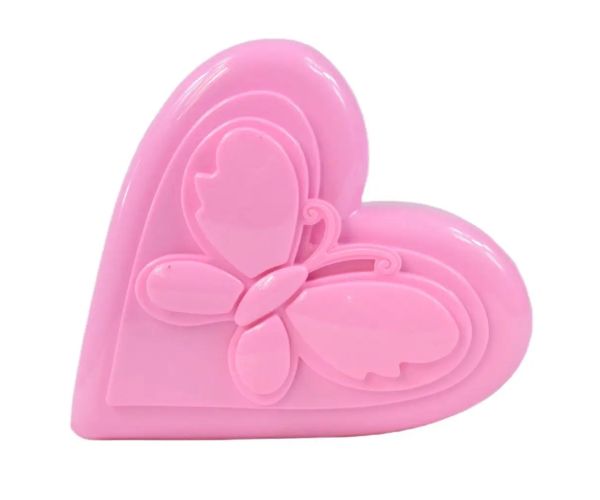 S&Lí Cosmetics: Paleta de machiaj și unghii premium într-o cutie cu trei niveluri în formă de inimă