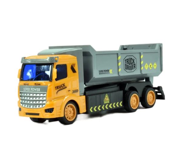 RC Camion de construcție basculant cu telecomandă cu lumină 1/48 27MHz 20cm