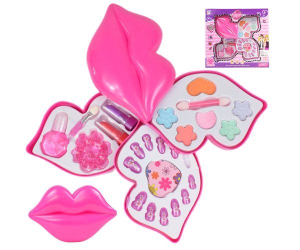 Fashion Make Up: Paletă de machiaj pe trei niveluri în formă de gură