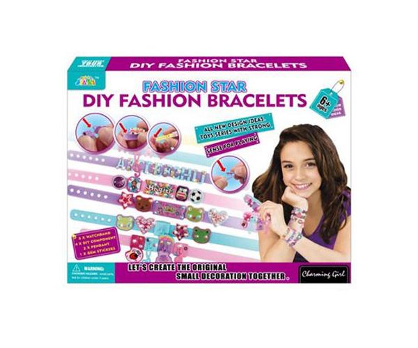 Fashion Star set de făcut brățară cu litere și accesorii