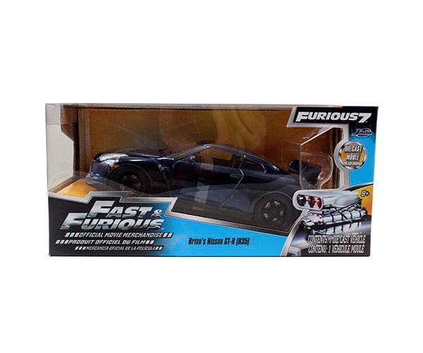 Fast & Furious: Brian's Nissan GT-R (R35) model auto 1/24 - Simba Toys