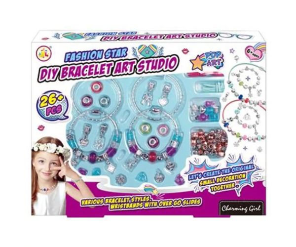 Fashion Star set de făcut brățări cu medalioane și accesorii
