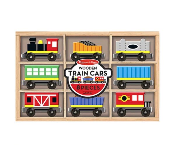 Set de tren lemn 8 bucăţi - Melissa & Doug