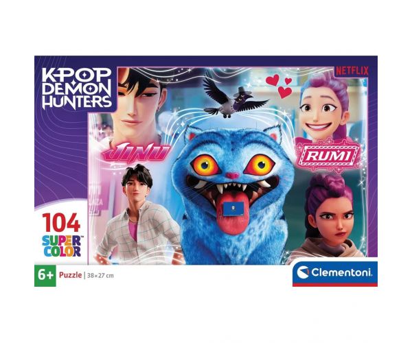 K-Pop vânători de demoni Derpy și prietenii săi 104buc. SuperColor puzzle – Clementoni