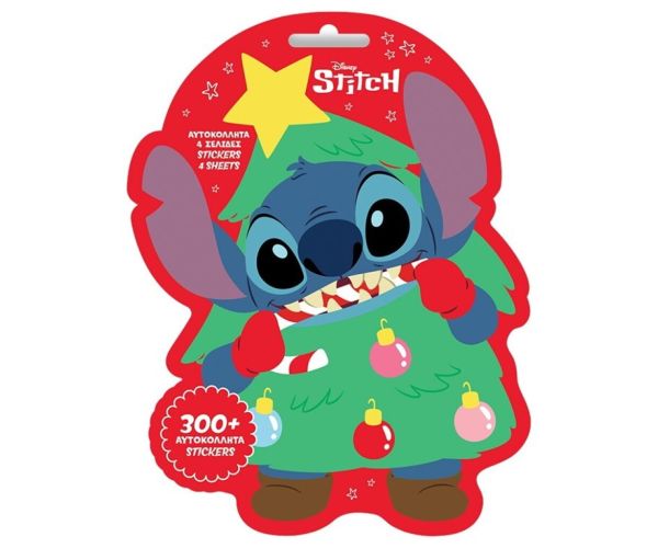Luna: Disney Stitch set de autocolante de Crăciun cu 300 de autocolante