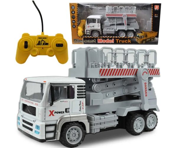 Camion RC cu telecomandă cu cabină metalică cu efecte de lumină 27MHz 1/12 scară 32cm ​