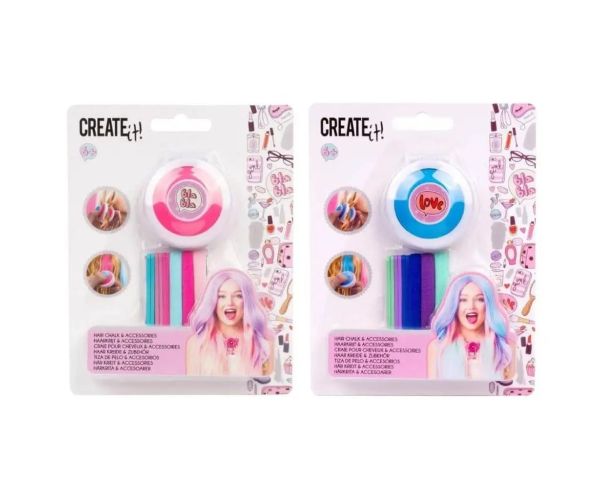 Canenco: Create it! Set de cretă de păr și accesorii pentru păr.