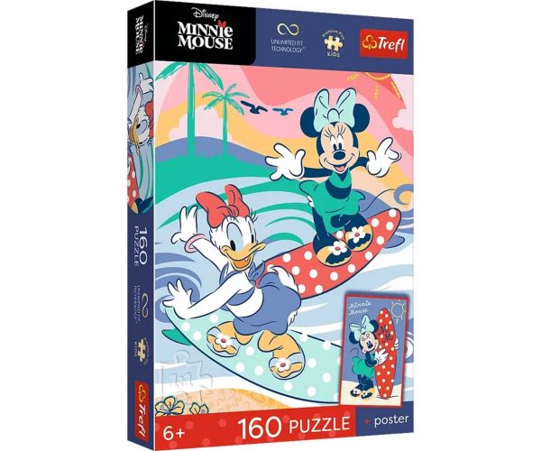 Disney Minnie Mouse 160 de piese UFT puzzle cu poster - Trefl