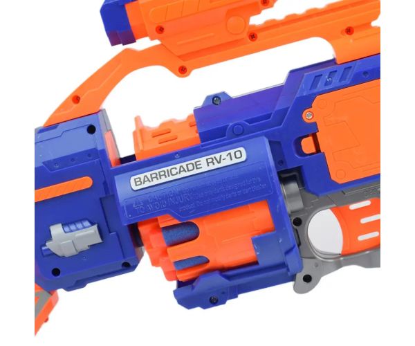 Flames Storm: Armă electric gigant cu lumină, magazie rotativă și cartușe 73cm
