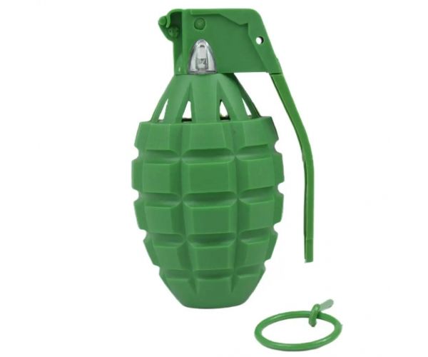 Breah: jucărie grenadă de mână cu sunete și lumini culoarea verde 11cm