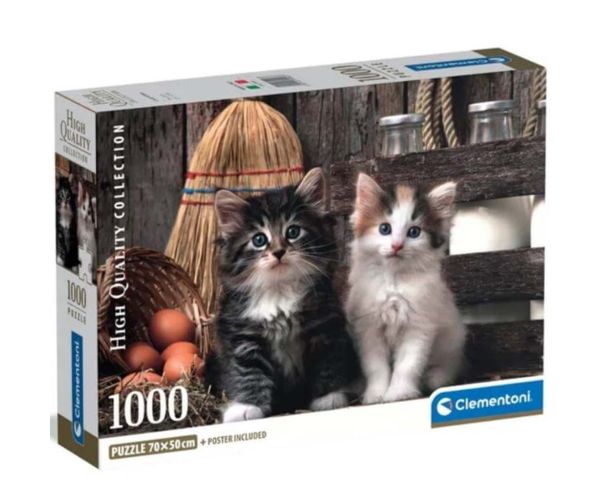 Pisicuțe drăguțe HQC 1000 de piese puzzle - Clementoni