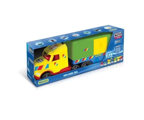 Magic Truck Basic: Camion cu remorcă și lumini 80cm - Wader