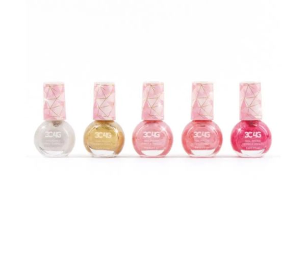 Make it Real: 3C4G pink auriu 5 bucăți set ojă