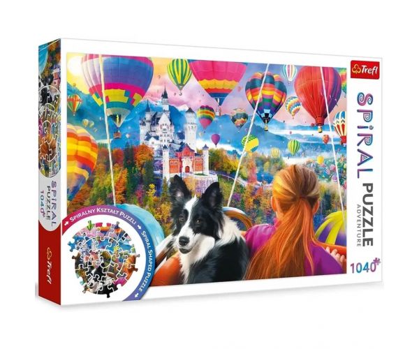 Festivalul de baloane cu aer cald puzzle spirală de 1040 de piese - Trefl