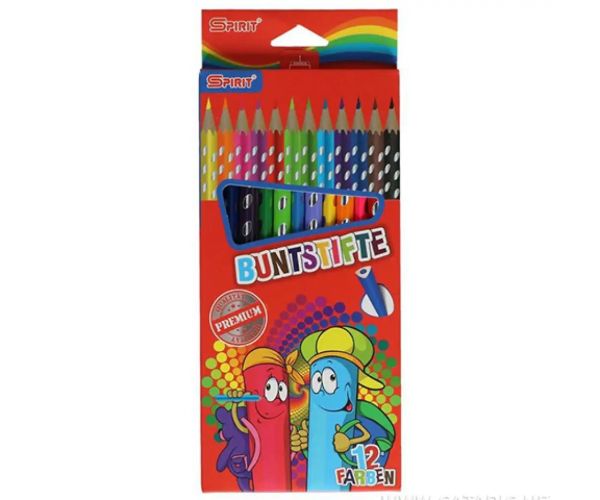 Spirit: Triunghi premium creioane colorate set 12 bucăți