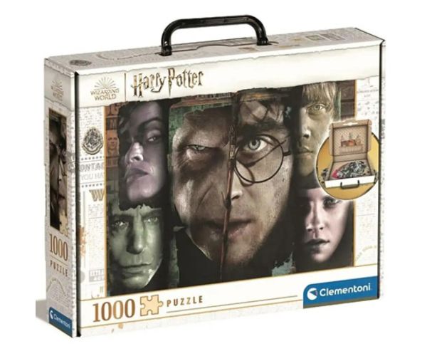 Harry Potter și Lordul întunecat 1000 bucăți puzzle în valiză - Clementoni
