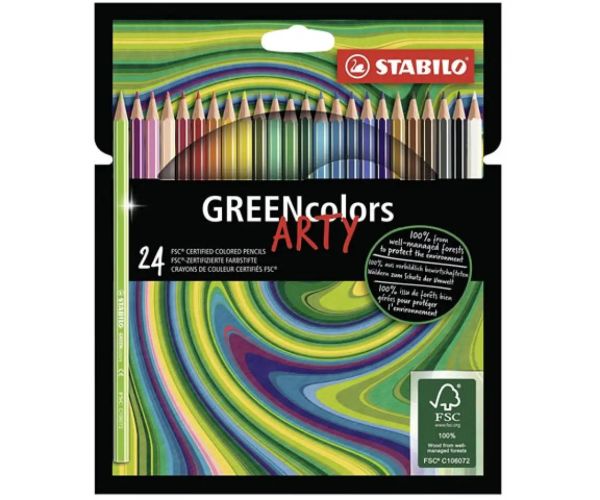Stabilo: GREENcolors Arty 24 bucăți set creioane colorate