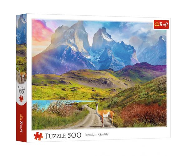 Puzzle cu lama din Patagonia 500 de piese - Trefl