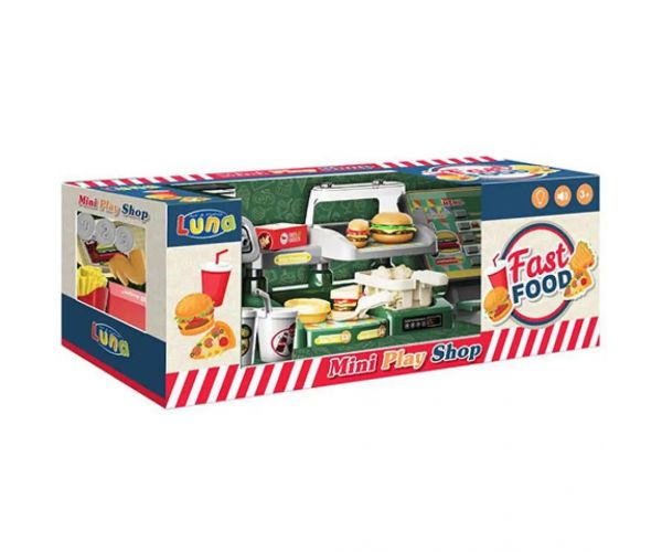 Mini Play Shop Fast Food set de joacă cu sunete și lumini 35 bucăți