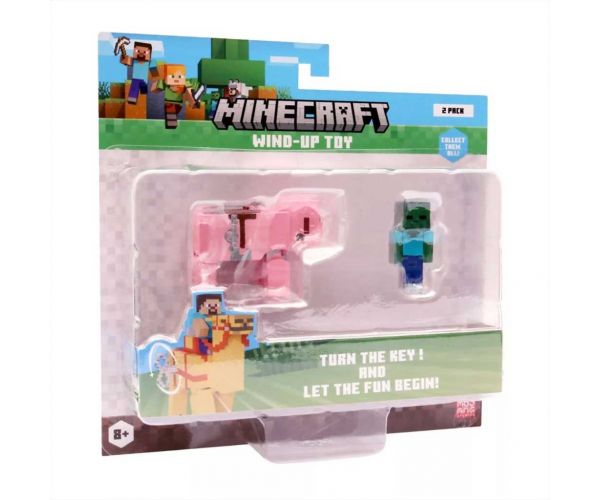 Figurină 3D Minecraft cu un animal acționat cu arc, seria a II-a, în mai multe variante, 1 buc.