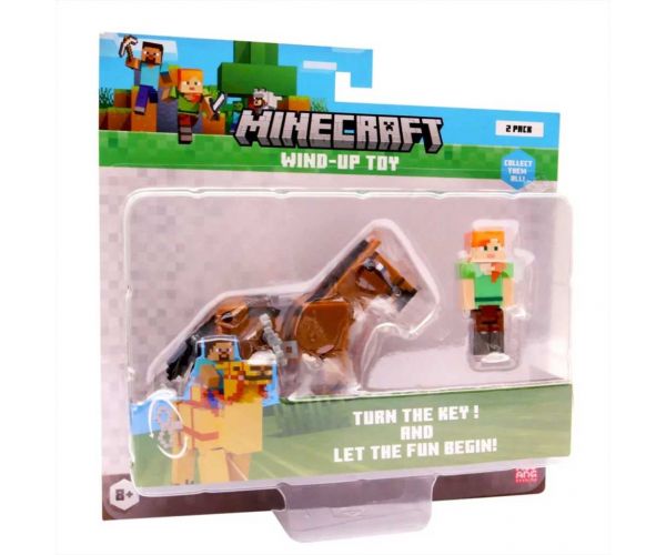Figurină 3D Minecraft cu un animal acționat cu arc, seria a II-a, în mai multe variante, 1 buc.