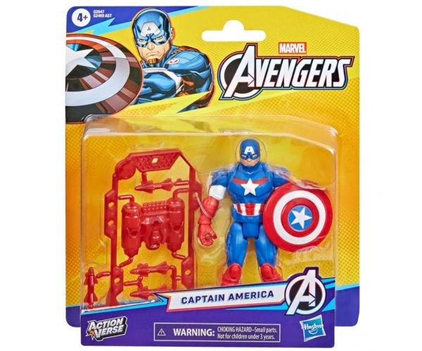 Figurină Marvel Răzbunătorii Action Verse — Captain America – Hasbro