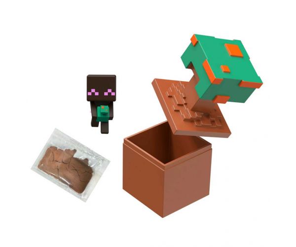 Figurină Minecraft Reveal în cutie de depozitare - Azalee - Mattel