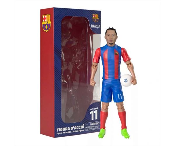 Figurină de acțiune a unui fotbalist, 20 cm - Barcelona, Raphinha în tricoul cu numărul 11