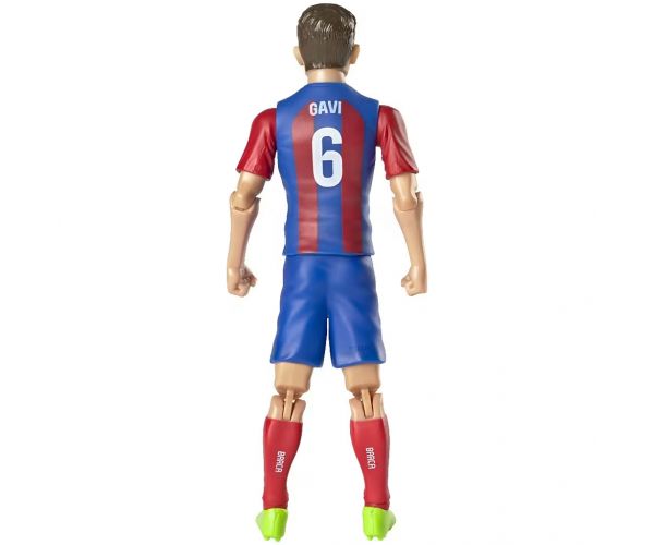 Figurină de acțiune a unui fotbalist, 20 cm - FC Barcelona, Gavi în tricoul cu numărul 6