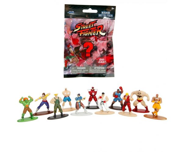 Figurină metalică nano surpriză Street Fighter 1buc - Simba Toys