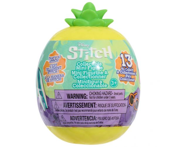 Disney Stitch mini meglepetés figura ananász formájú kapszulában 4. széria 1db