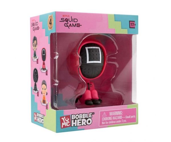 Figurină miniatură Squid Game Bobble Hero în cutie cu fereastră - Gardian