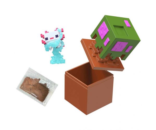 Figurină surpriză Minecraft în cutie de depozitare - Stejar - Mattel