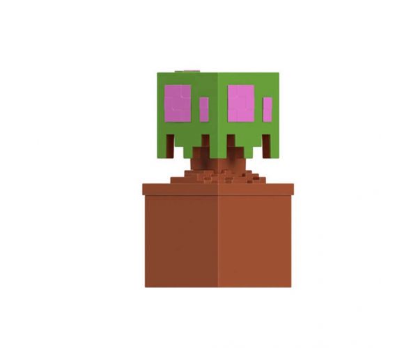 Figurină surpriză Minecraft în cutie de depozitare - Stejar - Mattel