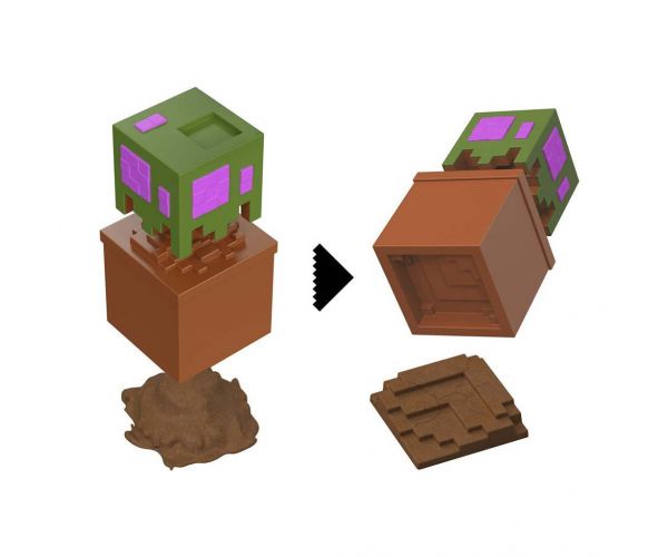 Figurină surpriză Minecraft în cutie de depozitare - Stejar - Mattel