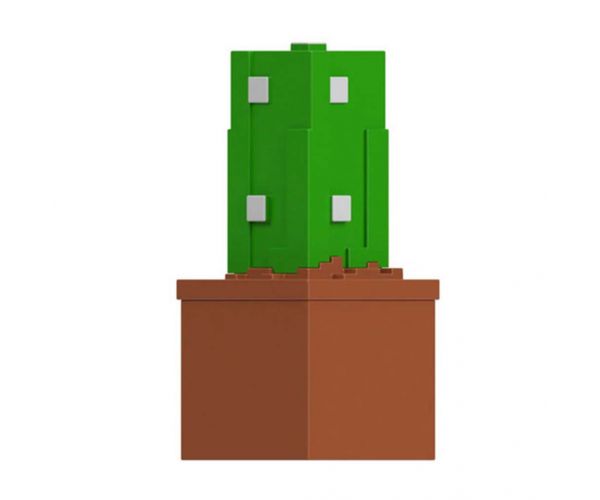 Figurină surpriză Minecraft într-un recipient de depozitare - Cactus - Mattel