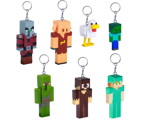 Figurină surpriză breloc Minecraft, diverse modele - 1 buc.