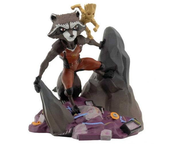 Figurine Marvel Mordály și Groot, 8 cm, cu suport - Bullyland