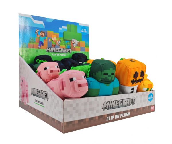 Figurine de pluș Minecraft de 13 cm în mai multe variante 1 buc.