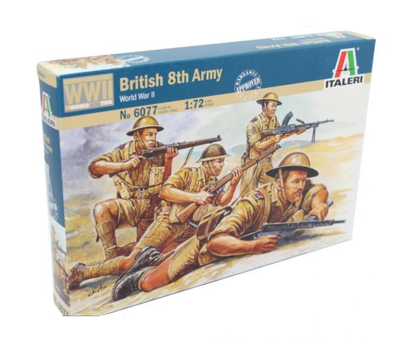 Figurine militare Italeri 1/72 British 8th Army Brit maquette