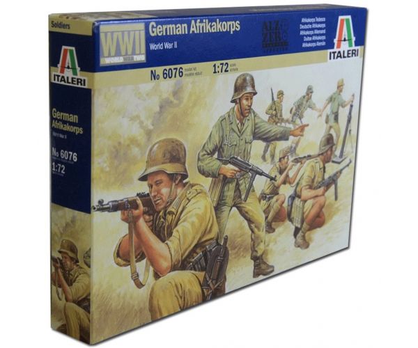 Italeri 1/72 German Afrikakorps Német katonai figurák makett