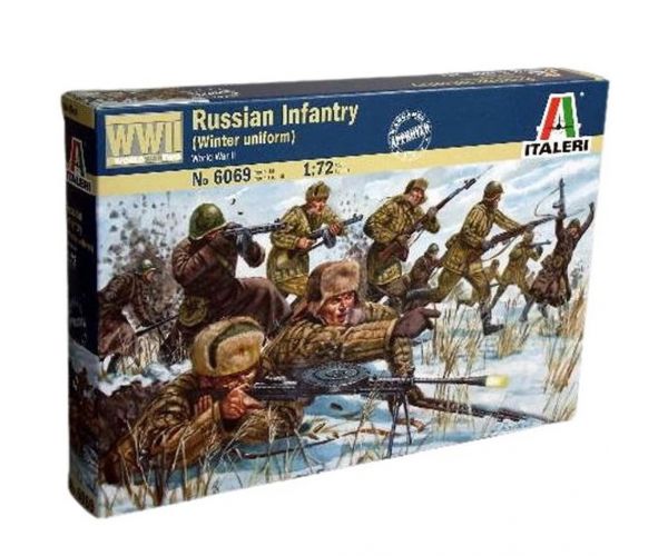 Figurine militare în uniformă de iarnă rusească Italeri 1/72