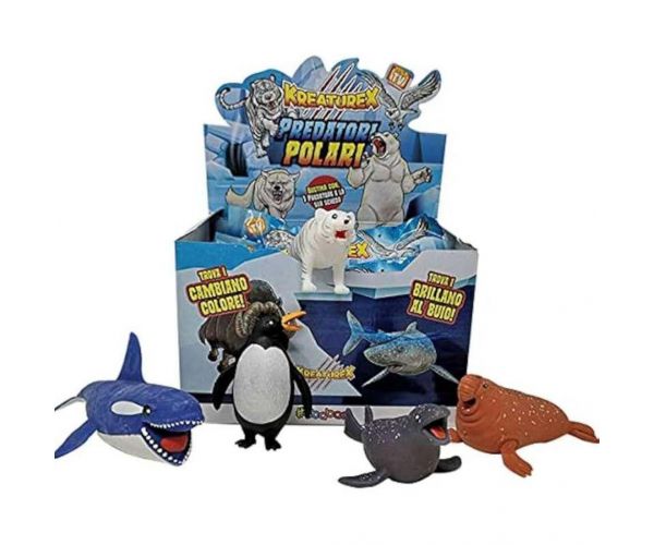 Figurine surpriză extensibile cu prădători polari