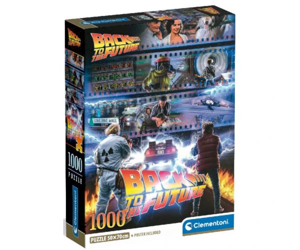 Filme de cult: Puzzle „Înapoi în viitor” de 1000 piese - Clementoni