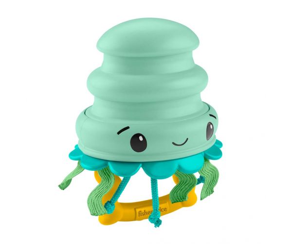 Fisher-Price: Inel de dentiție Prieten marin - Meduză - Mattel